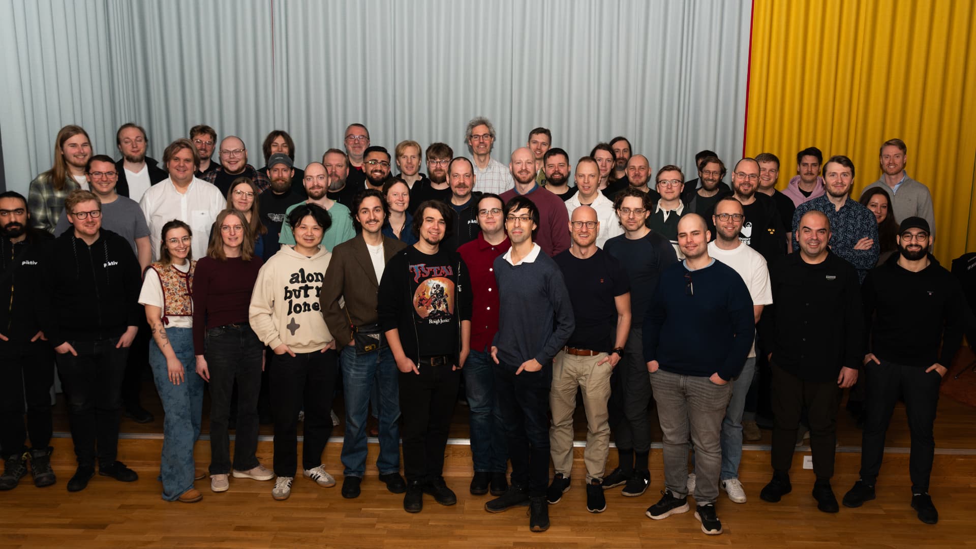The Piktiv team — group photo of the whole company